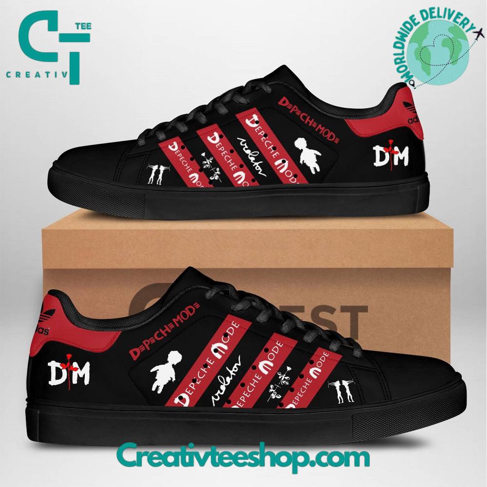 Depeche Mode Special Black Stan Smith Shoes Depeche Mode Special Black Stan Smith Shoes