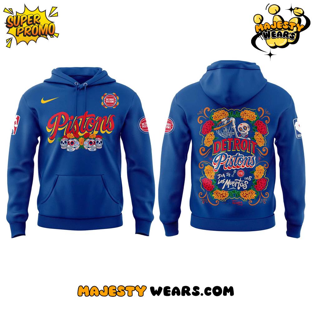 Detroit Pistons x Dia De Los Muertos 2025 Limited Edition Hoodie Detroit Pistons x Dia De Los Muertos 2025 Limited Edition Hoodie