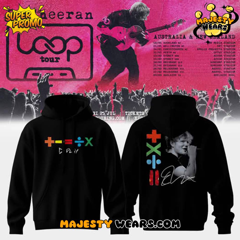 Ed Sheeran LOOP Tour Special Black Hoodie Ed Sheeran LOOP Tour Special Black Hoodie