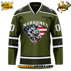 Fayetteville Marksmen x 2025 Salute to Service Custom Hockey Jersey