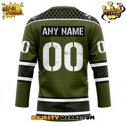 Fayetteville Marksmen x 2025 Salute to Service Custom Hockey Jersey