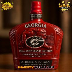 Georgia Bulldogs 133rd Anniversary Whiskey Bottle