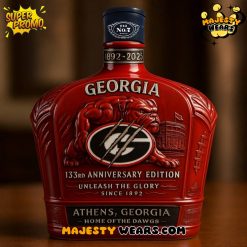 Georgia Bulldogs 133rd Anniversary Whiskey Bottle