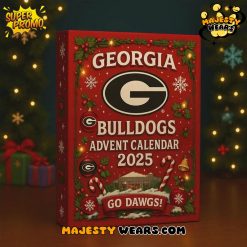 Georgia Bulldogs Christmas Advent Calendar 2025 24 TeamThemed Ornaments
