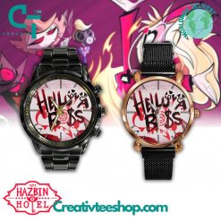 Hazbin Hotel Hello A Boss Stainless Steel Watch