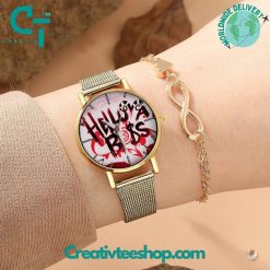 Hazbin Hotel Hello A Boss Stainless Steel Watch