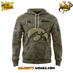 Iowa Hawkeyes Salute to Service 2025 Camo Hoodie