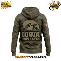 Iowa Hawkeyes Salute to Service 2025 Camo Hoodie