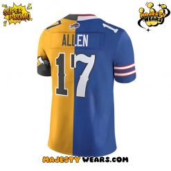 Josh Allen 17 Buffalo Bills x Wyoming Cowboys Custom Football Jersey