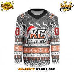 Kansas City Mavericks Christmas Design Hockey Jersey