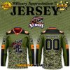 Danbury Hat Tricks Military Night Appreciation 2025 Custom Hockey Jersey Danbury Hat Tricks Military Night Appreciation 2025 Custom Hockey Jersey