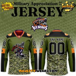 Knoxville Ice Bears Military Night Appreciation 2025 Custom Hockey Jersey