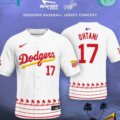 Los Angeles Dodgers x In-N-Out Burger Special Collab Baseball Jersey