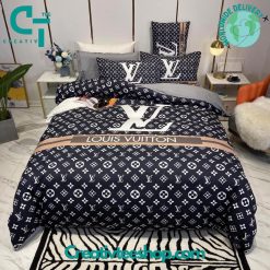 Louis Vuitton Luxury Navy Bedding Set