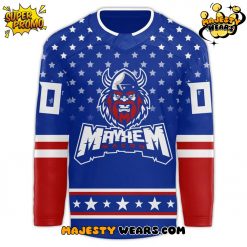 Macon Mayhem Military Night Salute To Service Special Hockey Jersey