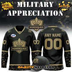 Maine Nordiques 2025 Military Appreciation Night Special Hockey Jersey