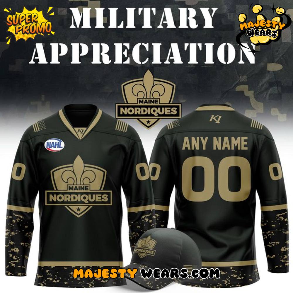 Maine Nordiques 2025 Military Appreciation Night Special Hockey Jersey Maine Nordiques 2025 Military Appreciation Night Special Hockey Jersey