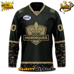 Maine Nordiques 2025 Military Appreciation Night Special Hockey Jersey