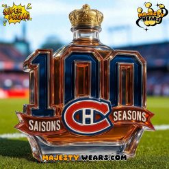 Montreal Canadiens 100th Anniversary Special Edition Whiskey Bottle