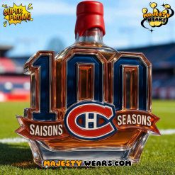 Montreal Canadiens 100th Anniversary Special Edition Whiskey Bottle