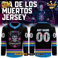 Muskegon Lumberjacks Dia De Los Muertos Custom Hockey Jersey