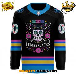 Muskegon Lumberjacks Dia De Los Muertos Custom Hockey Jersey