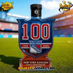 New York Rangers 100th Anniversary Limited Edition Whiskey Bottle