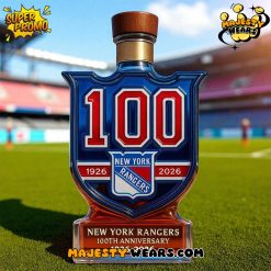 New York Rangers 100th Anniversary Limited Edition Whiskey Bottle