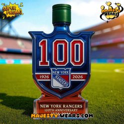 New York Rangers 100th Anniversary Limited Edition Whiskey Bottle