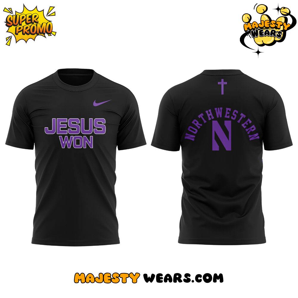 Northwestern Wildcats x JESUS WON Special Tee Northwestern Wildcats x JESUS WON Special Tee