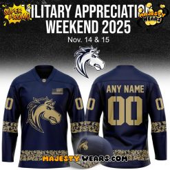 Ogden Mustangs Military Night Appreciation 2025 Custom Hockey Jersey