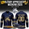 Evansville Thunderbolts Military Night Appreciation Custom Hockey Jersey Evansville Thunderbolts Military Night Appreciation Custom Hockey Jersey