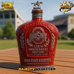 Ohio State Buckeyes 135th Anniversary Whiskey Bottle