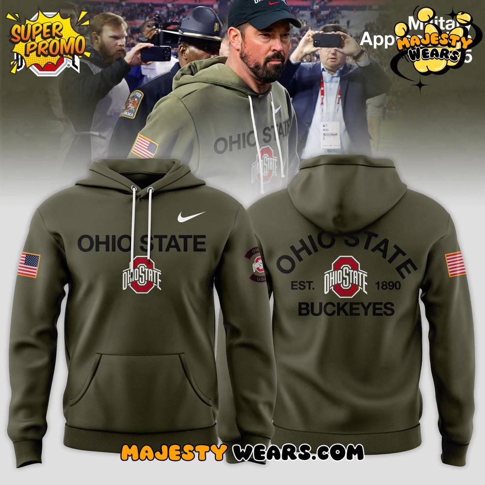 Ohio State Buckeyes 2025 Military Appreciation Special Hoodie Ohio State Buckeyes 2025 Military Appreciation Special Hoodie