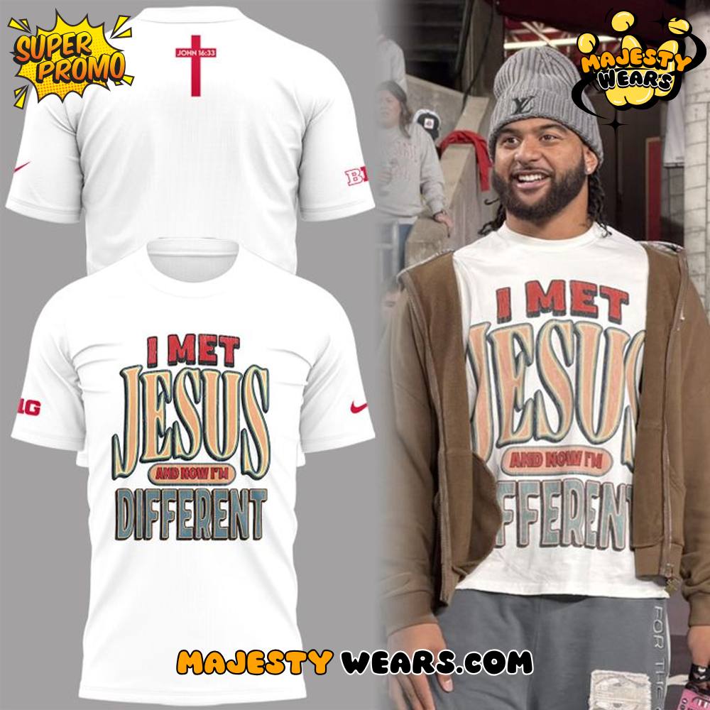 Ohio State Buckeyes I MET JESUS AND NOW IM DIFFERENT Special T-Shirt Ohio State Buckeyes I MET JESUS AND NOW IM DIFFERENT Special T-Shirt