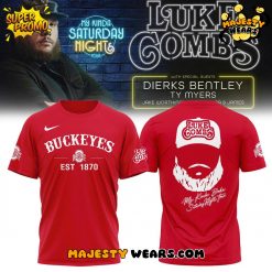 Ohio State Buckeyes x Luke Combs My Kinda Saturday Night Tour Special Tee