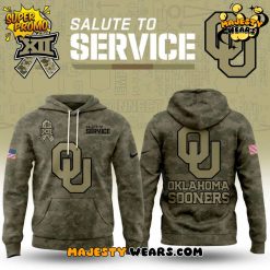 Oklahoma Sooners Salute to Service 2025 Camo Hoodie