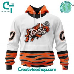 WHL Medicine Hat Tigers Reverse Retro Pattern Hoodie