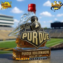 Purdue Boilermakers Boiler up Train Shaped Whiskey Bottle