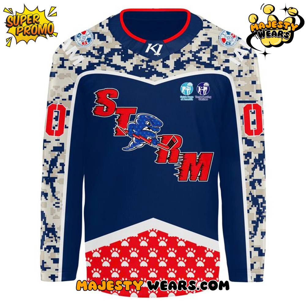 Quad City Storm ”Military Night” Appreciation Custom Hockey Jersey Quad City Storm ”Military Night” Appreciation Custom Hockey Jersey