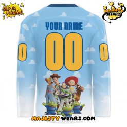 Roanoke Rail Yard Dawgs x Toy Story Custom Hockey Jersey