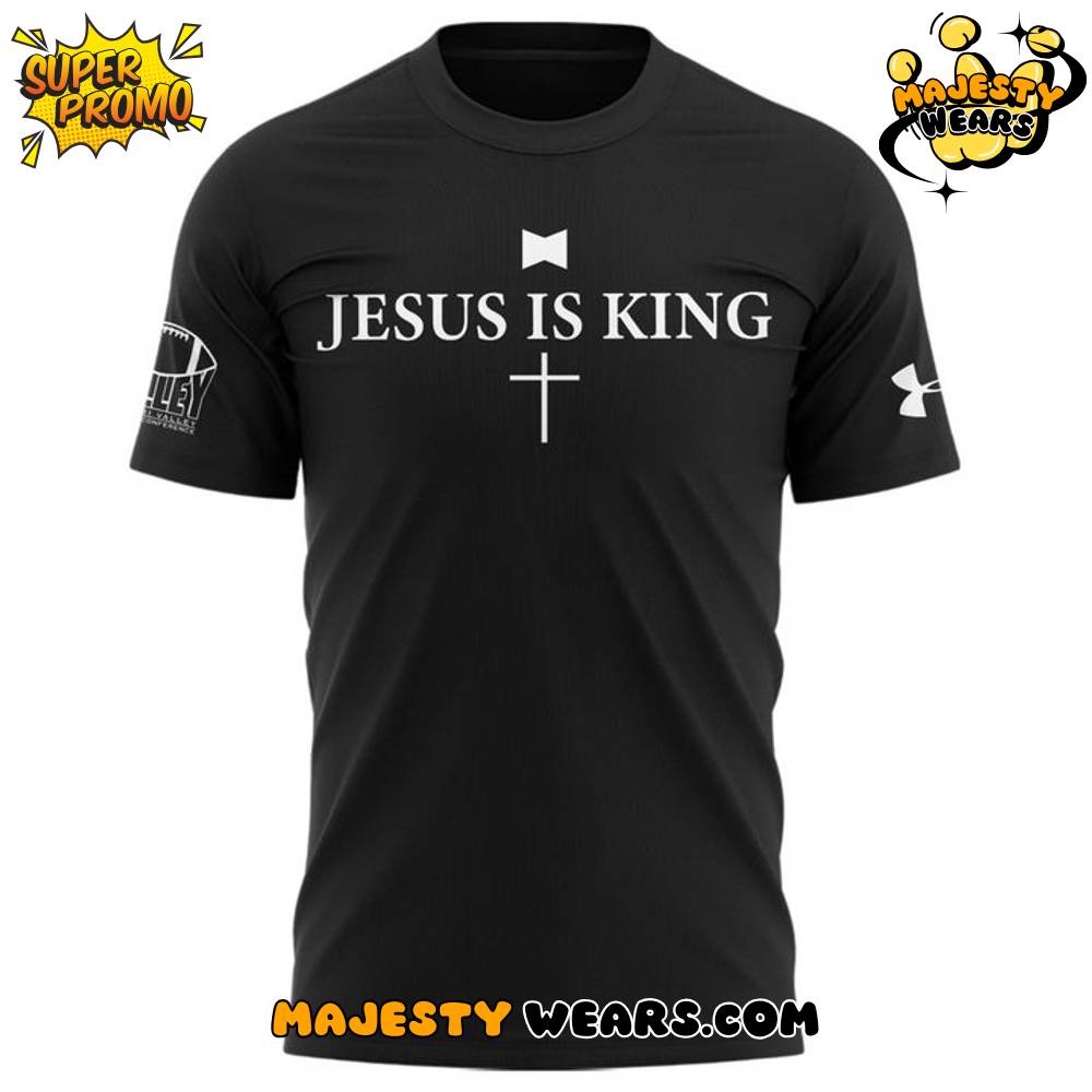 Saluki Football “Jesus Is King” Special Black Tee Saluki Football “Jesus Is King” Special Black Tee