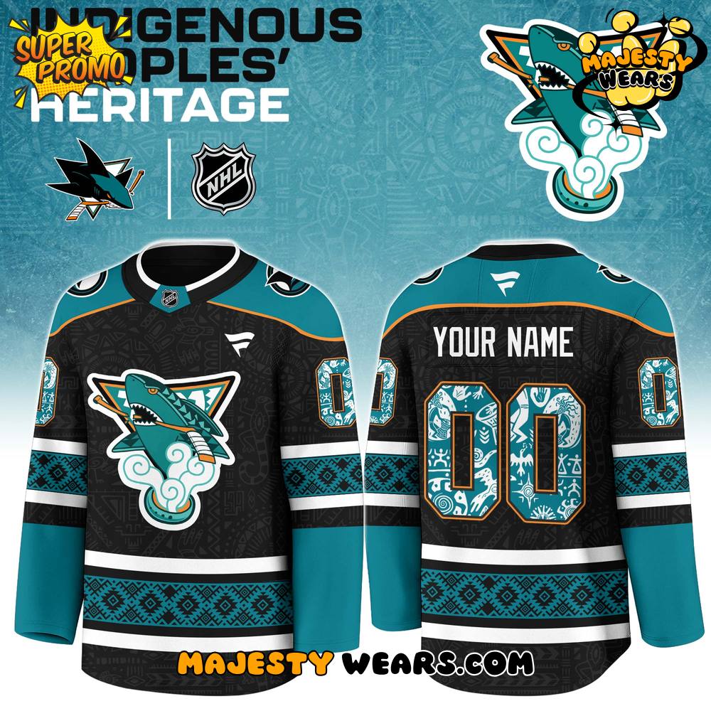San Jose Sharks Indigenous People Heritage Special Hockey Jersey San Jose Sharks Indigenous People Heritage Special Hockey Jersey