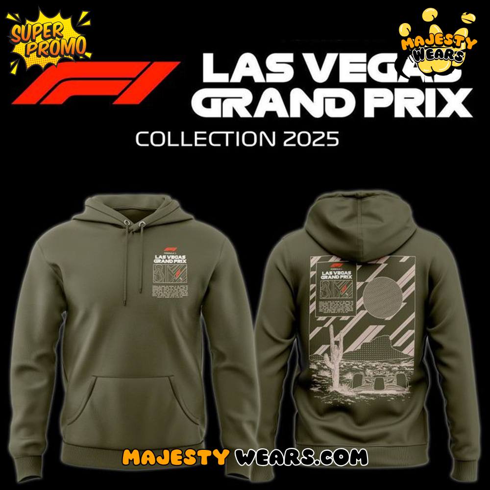 Scuderia Ferrari Las Vegas Grand Prix Desert Mirage Hoodie Olive Scuderia Ferrari Las Vegas Grand Prix Desert Mirage Hoodie Olive