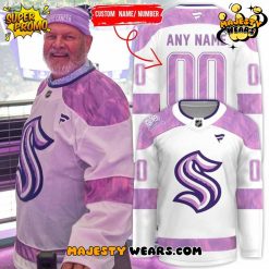 Seattle Kraken Cancer Night 2025 Special Hockey Jersey