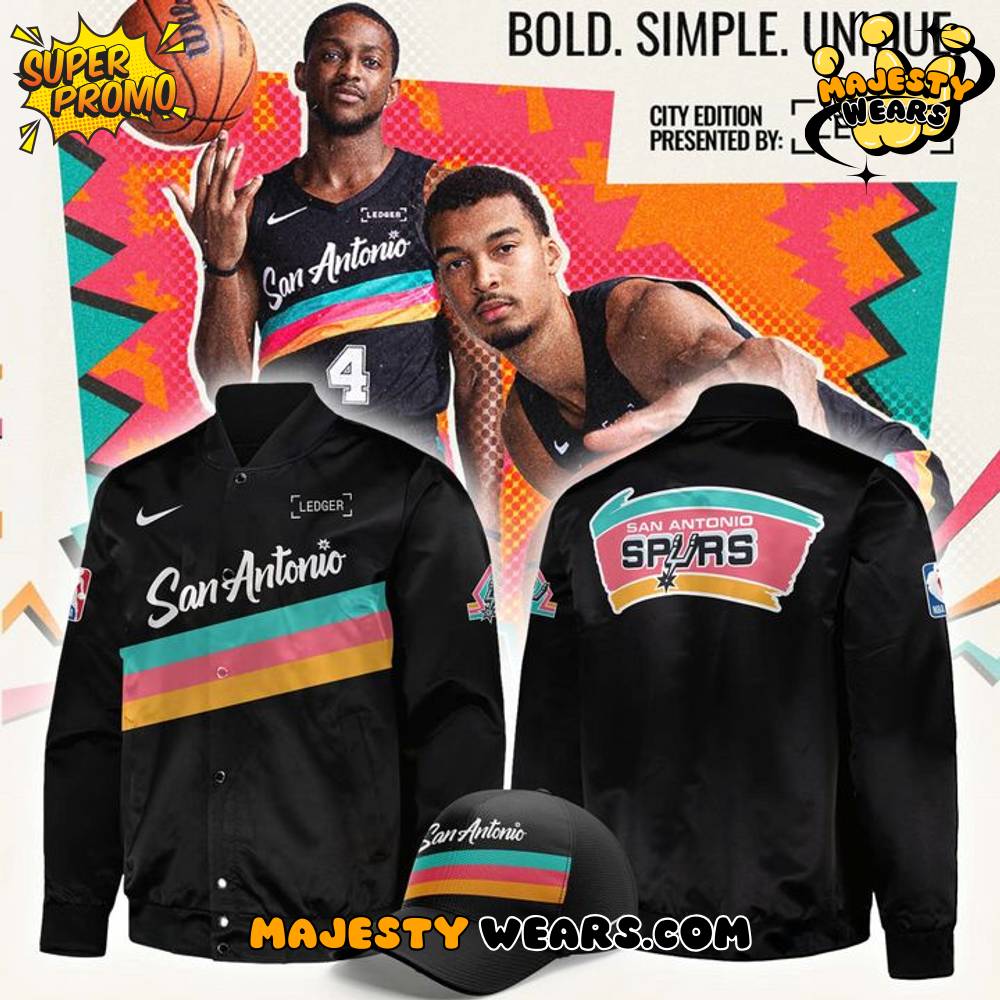 Spurs “Back To Black” City Edition Bomber Jacket Spurs “Back To Black” City Edition Bomber Jacket
