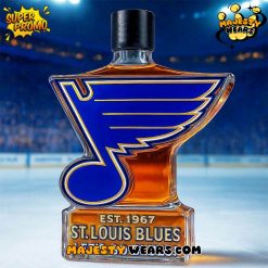 St. Louis Blues Lets Go Blue Special Edition Whiskey Bottle
