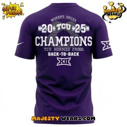 TCU Horned Frogs Womens Soccer 2025 Big 12 Regular Season Champions Tee