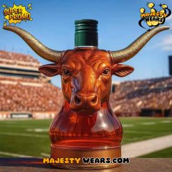 Texas Longhorn Bull Head Whiskey Bottle Limited Edition