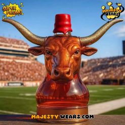 Texas Longhorn Bull Head Whiskey Bottle Limited Edition